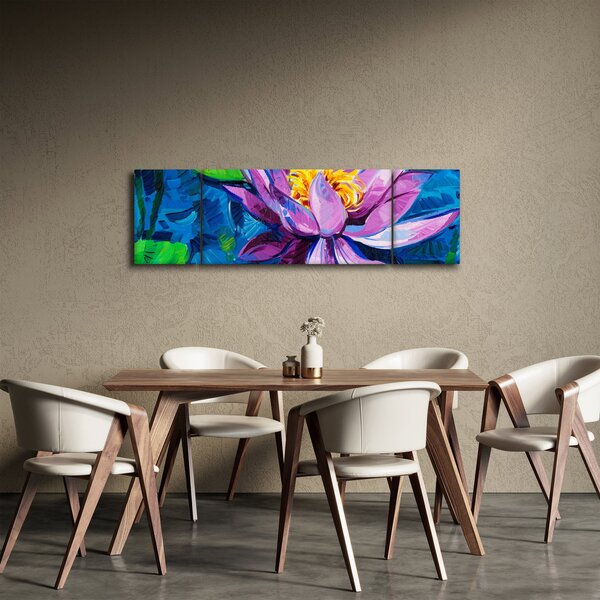 Obraz leknínu na vodě (170x50 cm)