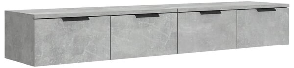 Nástěnné skříňky 2 ks betonově šedé 68x30x20cm kompozitní dřevo 3115895