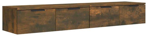 Nástěnné skříňky 2 ks kouřový dub 68x30x20 cm kompozitní dřevo 3115897