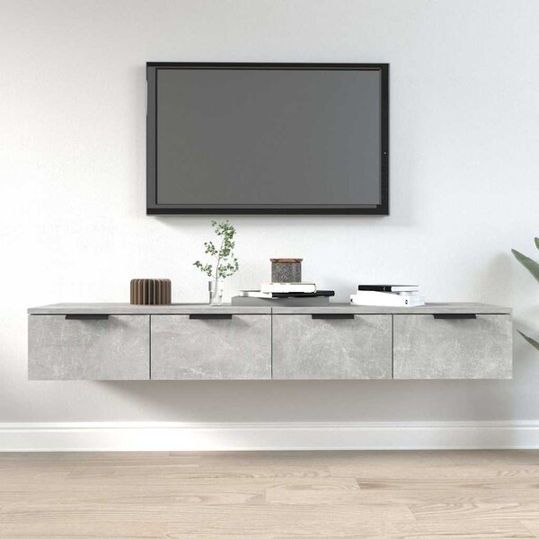 Nástěnné skříňky 2 ks betonově šedé 68x30x20cm kompozitní dřevo 3115895