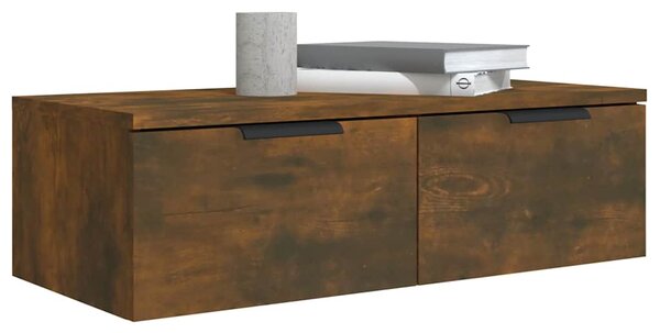 Nástěnné skříňky 2 ks kouřový dub 68x30x20 cm kompozitní dřevo 3115897