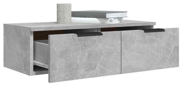 Nástěnné skříňky 2 ks betonově šedé 68x30x20cm kompozitní dřevo 3115895