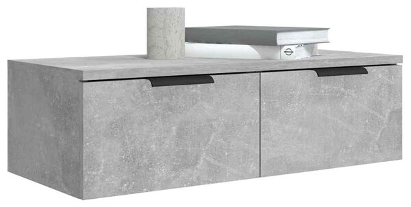 Nástěnné skříňky 2 ks betonově šedé 68x30x20cm kompozitní dřevo 3115895