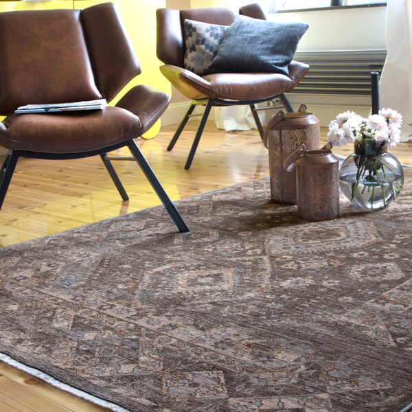 Obsession, Kusový koberec Laos 466 Taupe, 40x60, hnědá, chodba / předsíň