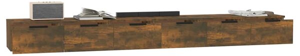 Nástěnné skříňky 2 ks kouřový dub 102x30x20 cm kompozitní dřevo 3115905