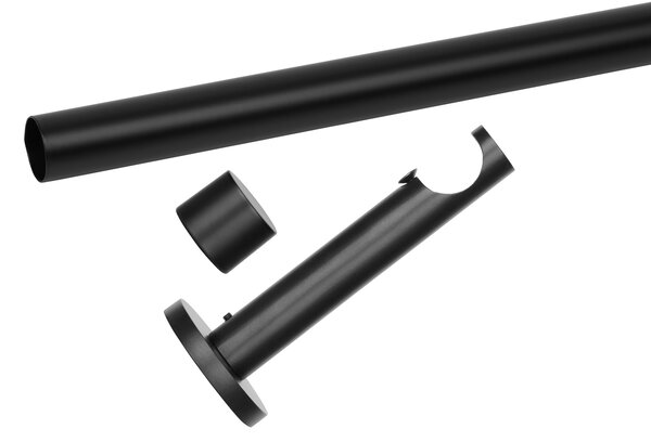 Dekodum Garnýž jednořadá LOFT 19 mm černá matná Délka: 160 cm
