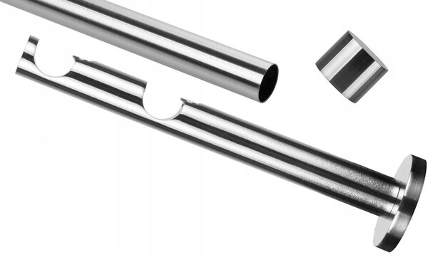 Dekodum Garnýž dvouřadá LOFT 19/19 mm matný chróm Délka: 160 cm