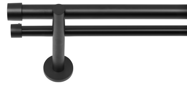 Dekodum Garnýž dvouřadá LOFT 25/19 mm černá matná Délka: 160 cm