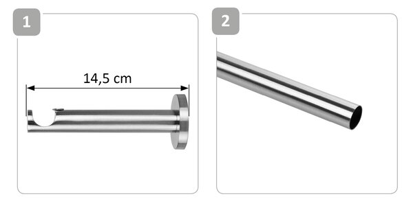 Dekodum Garnýž jednořadá LOFT 19 mm antické zlato Délka: 160 cm