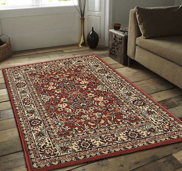 Sintelon, Kusový koberec Teheran Practica 59/CVC, 80x150, červená, chodba / předsíň