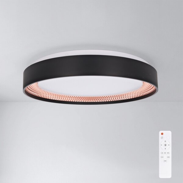 Brilagi - LED Stmív. strop. svítidlo WALDO LED/48W/230V pr. 40 cm černá/zlatá+DO