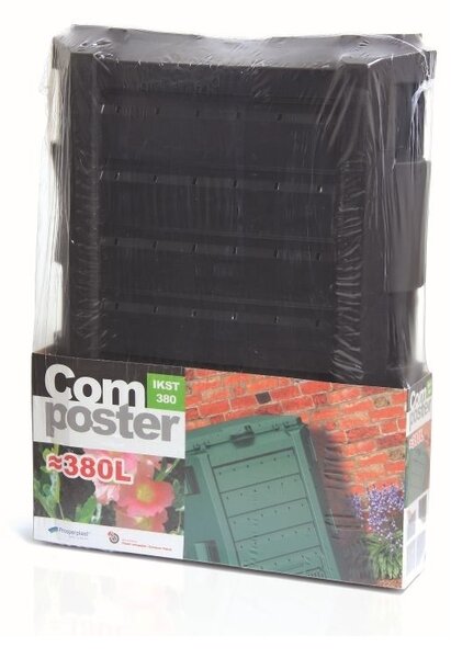 Kompostér, 380 l, černá