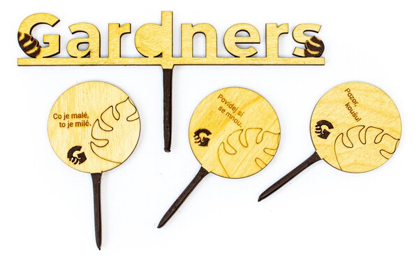 Zápich do květináče Gardners logo