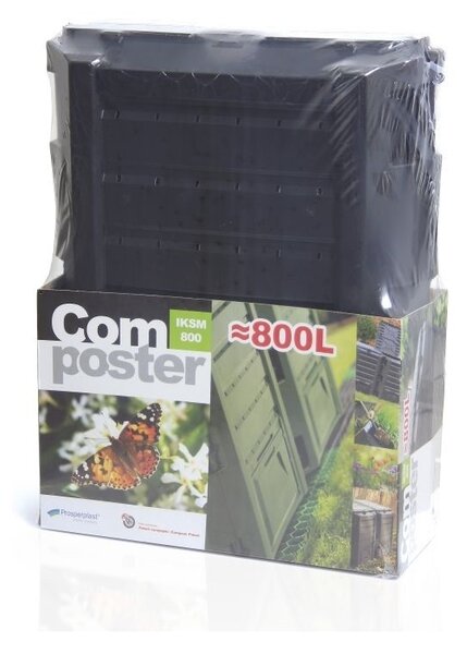 Kompostér, 800 l, černá