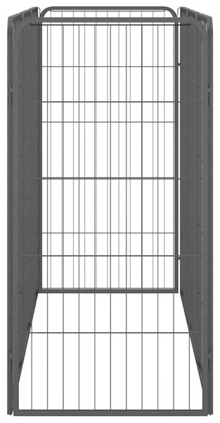 8panelová ohrádka pro psy černá 50 x 100 cm práškovaná ocel 3115958