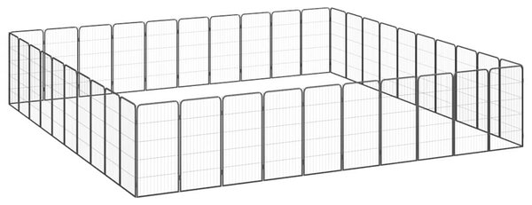 40panelová ohrádka pro psy černá 50 x 100 cm práškovaná ocel 3115966