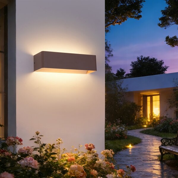 Brilagi - LED Venkovní nástěnné svítidlo DONNANI LED/12W/230V hnědá IP44