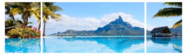 Obraz - Bora-Bora, Francouzská Polynésie (170x50 cm)