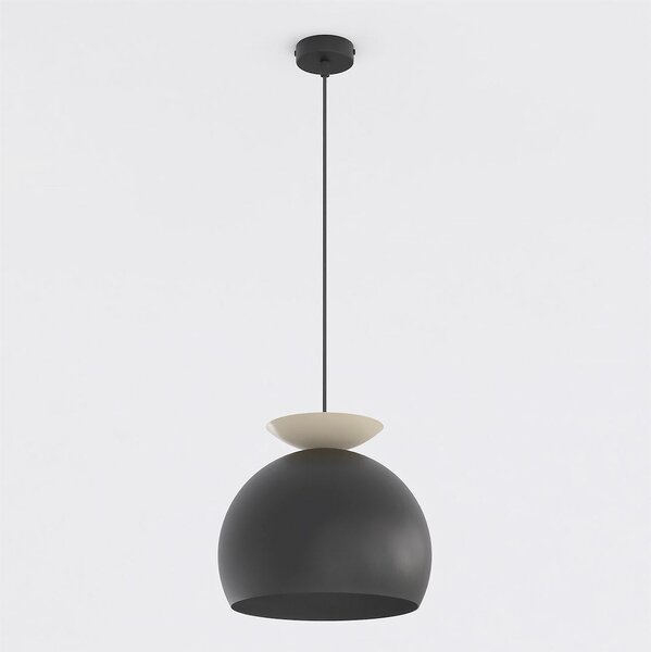 Závěsné svítidlo GEO 1 – černé / moka, 1× E27, šířka 27 cm