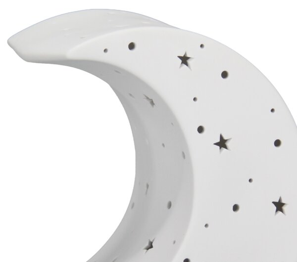 ONLI - Stolní lampa PORCELLANA 1xE14/6W/230V 21 cm měsíc