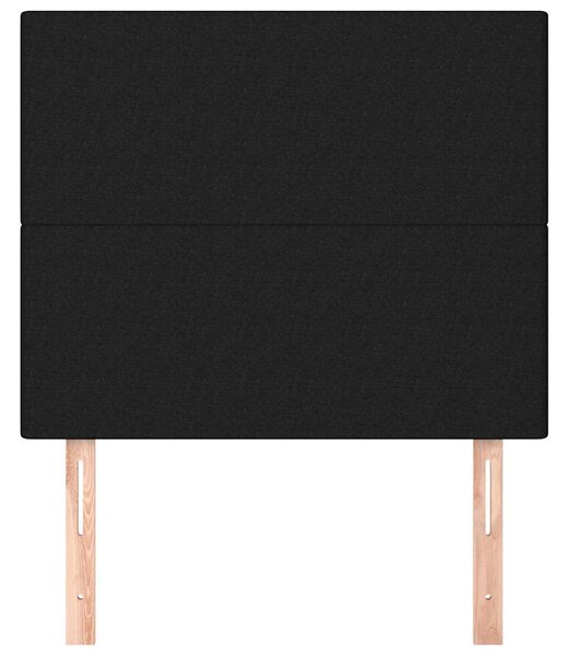 Čelo postele černé 80x5x118/128 cm látkové 3116028