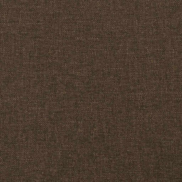 Čelo postele typu ušák tmavě hnědé 163x16x78/88 cm textil 3118497
