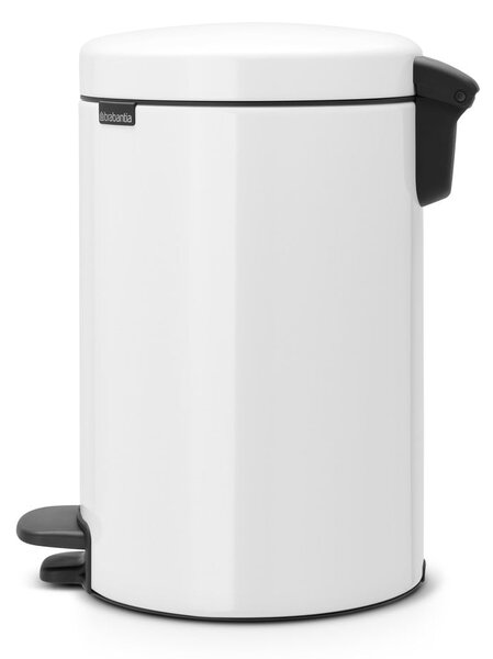 Bílý nášlapný ocelový odpadkový koš 12 l NewIcon – Brabantia