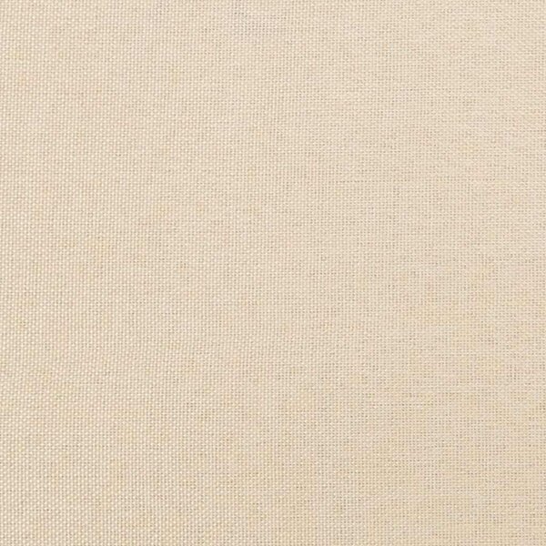 Čelo postele krémové 144x5x118/128 cm látkové 3116475