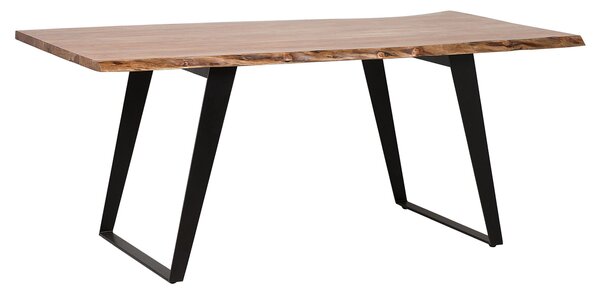 Dřevěný hnědý jídelní stůl 180 x 90 cm JAIPUR