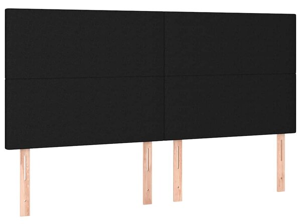 Box spring postel s matrací černá 200x200 cm textil 3128391
