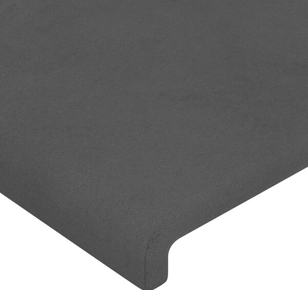 Čelo postele s LED černé 80 x 5 x 78/88 cm samet 3121364