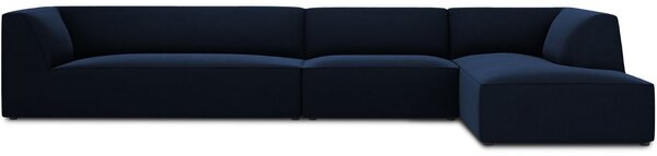 Micadoni Sametová rohová pohovka Ruby 366 cm, pravá