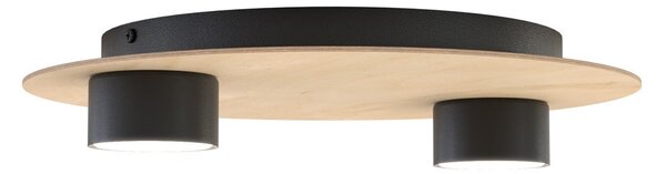 Stropní svítidlo PIXO 2 – černé, 2× GX53, šířka 40 cm