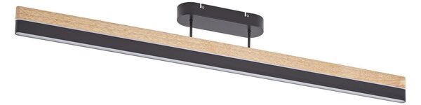 Stropní Lampa Lucande, Holven, stmívatelné, Dřevo, Obývací pokoj, Dřevo, Moderní