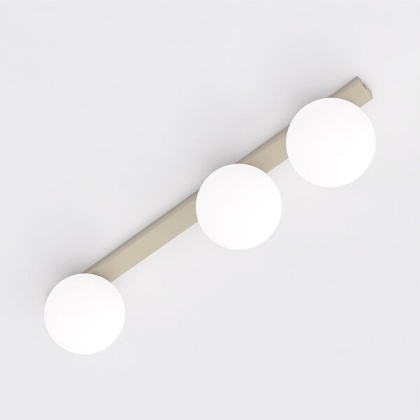 Stropní svítidlo FIT 3 – moka, opálové sklo, 3× E14, šířka 70 cm
