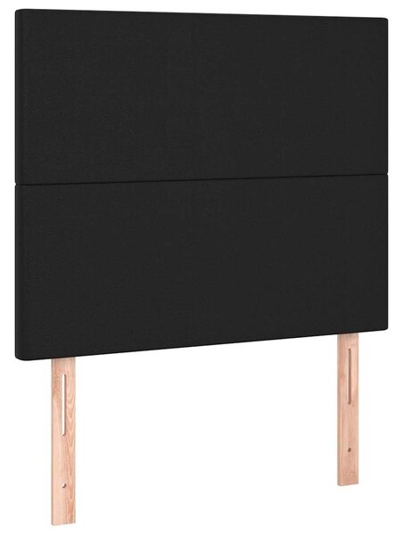 Čelo postele černé 90x5x118/128 cm umělá kůže 3116130
