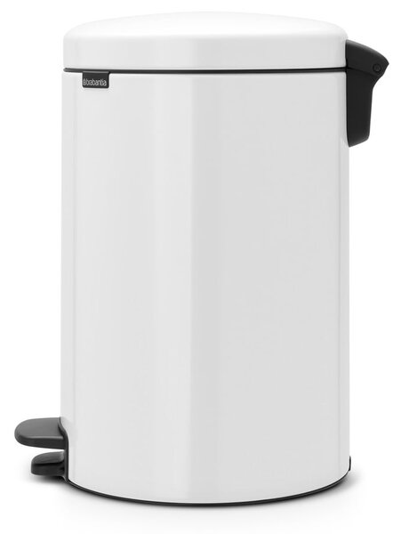 Bílý nášlapný ocelový odpadkový koš 20 l NewIcon – Brabantia