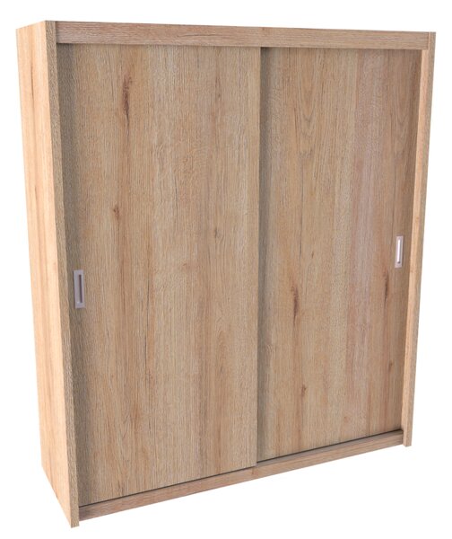 Skříň MIA XL s posuvnými dveřmi Bílá, Šířka: 120 cm