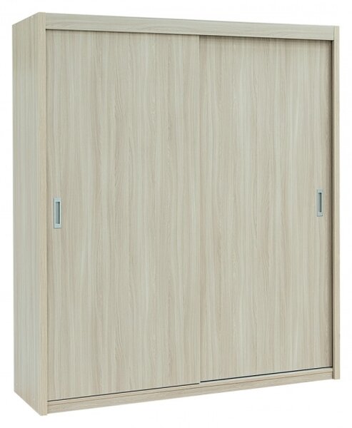 Skříň MIA XL s posuvnými dveřmi Bílá, Šířka: 120 cm