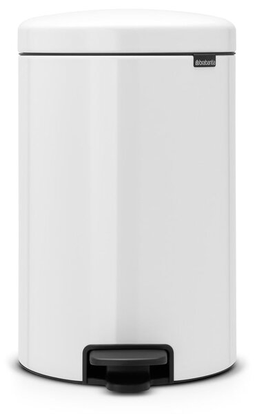 Bílý nášlapný ocelový odpadkový koš 20 l NewIcon – Brabantia