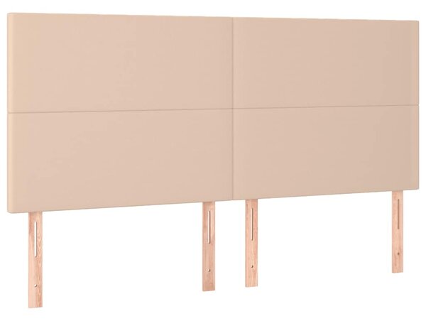 Čelo postele Cappuccino 200 x 5 x 118/128 cm umělá kůže 3116165