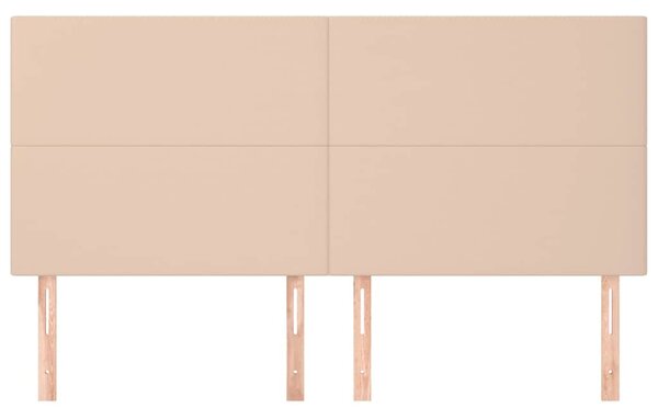 Čelo postele Cappuccino 200 x 5 x 118/128 cm umělá kůže 3116165