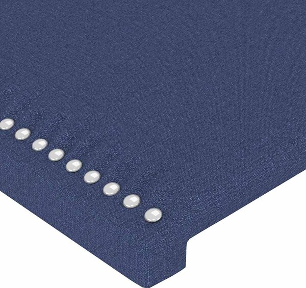 Čelo postele s LED modré 200x5x78/88 cm textil 3121500