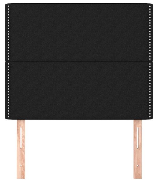 Čelo postele černé 90x5x118/128 cm látkové 3116176
