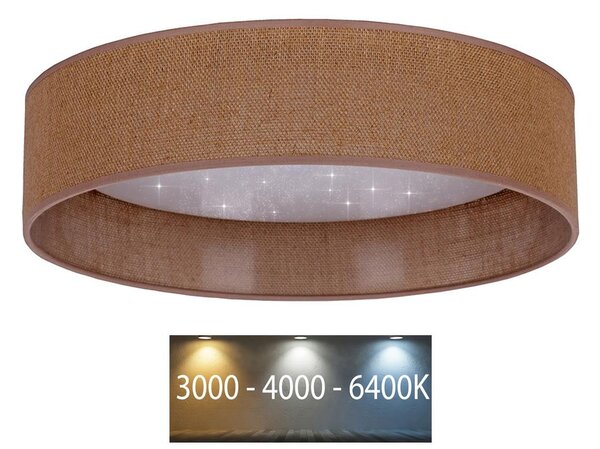 BRILAGI - LED Stropní svítidlo VELVET STAR LED/24W/230V pr. 40 cm hnědá BG0316