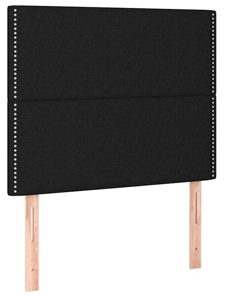Čelo postele černé 90x5x118/128 cm látkové 3116176