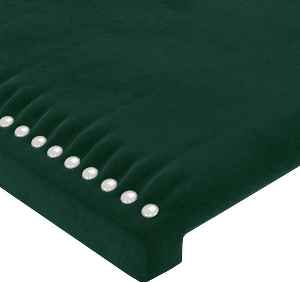 Čelo postele typu ušák tmavě zelená 83x16x78/88 cm samet 3118661