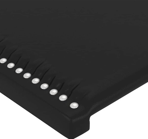 Čelo postele typu ušák černé 103x16x118/128 cm umělá kůže 3119524