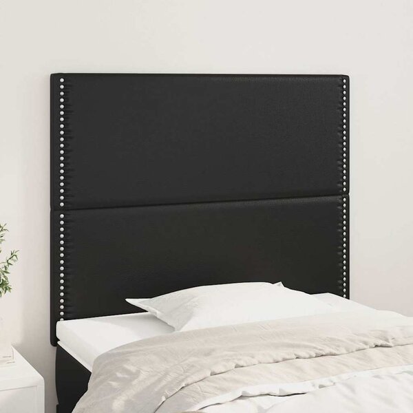 Čelo postele černé 90x5x118/128 cm umělá kůže 3116270