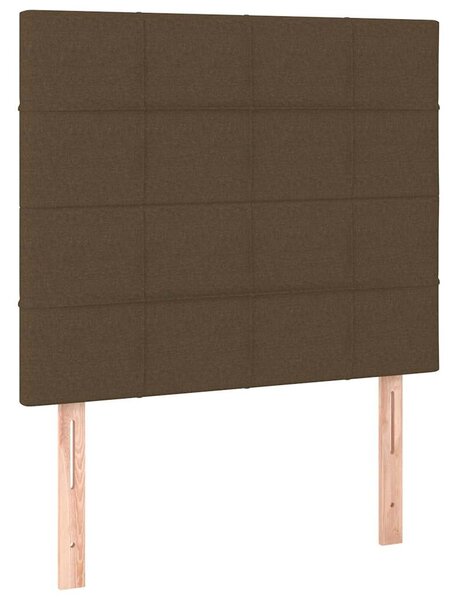 Box spring postel s matrací tmavě hnědá 80x200 cm textil 3131388